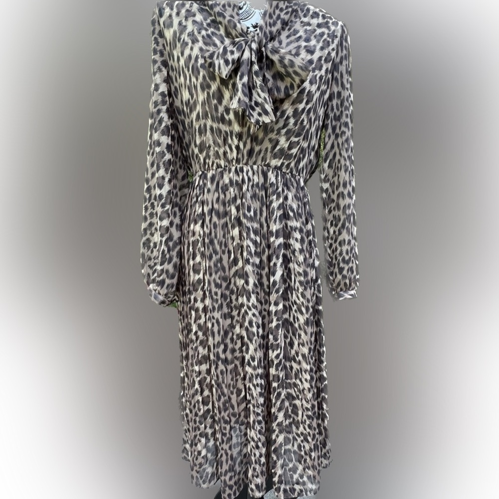 Banana Republic Animal Print Dress Medium